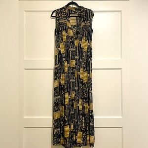 Geometric Print Sleeveless Maxi - BUNDLE ONLY